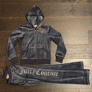 JUICY COUTURE CHARCOAL GREY TRACKSUIT